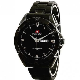 Swiss Army Jam Tangan Pria - Stainless Steel - Hitam - SA 1570  