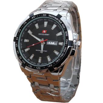 Swiss Army Jam Tangan Pria - Stainless Steel - SA 098 SBM  