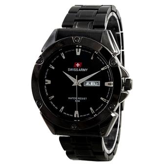 Swiss Army Jam Tangan Pria - Stainless Steel - SA 1905 Hitam  