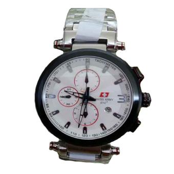 Swiss Army - Jam Tangan Pria - Stainless Steel - SA 2007 Hitam  