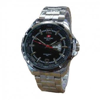 Swiss Army Jam Tangan Pria - Stainless Steel - Sa 2020 Silver  