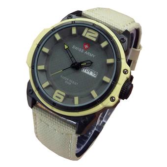 Swiss Army Jam Tangan Pria - Strap Kanvas - SA 4072 - Kuning  