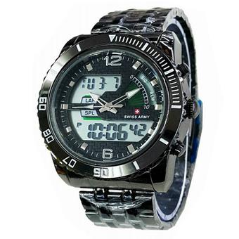 Swiss Army - Jam Tangan Pria - Strap Stainless - Hitam - SA DTB1  