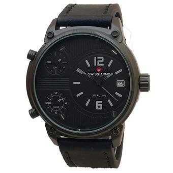 Swiss Army Jam Tangan Triple Time SA 0380 M - Hitam  