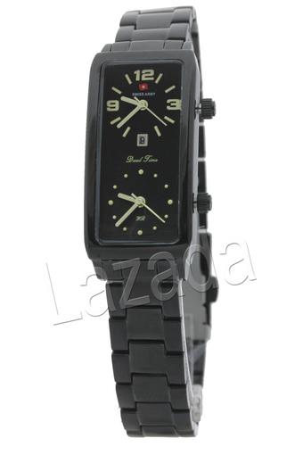 Swiss Army - Jam Tangan Wanita - Hitam - Strap Stainless Steel Hitam - SA 1175 L  