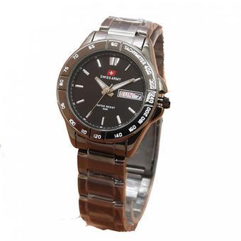 Swiss Army Jam Tangan Wanita - Hitam-black - Strap Stainless Steel - SA 5095 black  