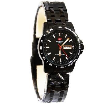 Swiss Army Jam Tangan Wanita – Leather Stainlesstell - SA 2984 - Hitam  