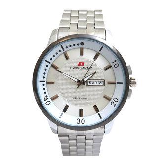 Swiss Army Jam Tangan Wanita – Leather stainless steel - SA 5095 SS  