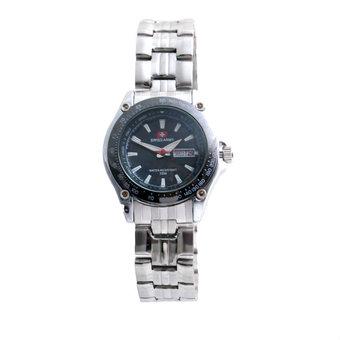 Swiss Army Jam Tangan Wanita – Leather stainless steel - SA 5095 Silver  