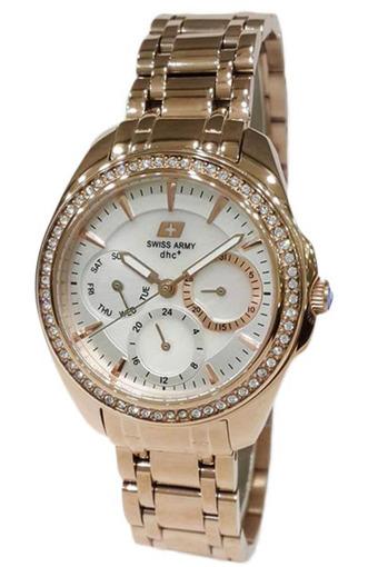 Swiss Army - Jam Tangan Wanita - Rose Gold - Stainless Steel - SA2237BFBRGSL  