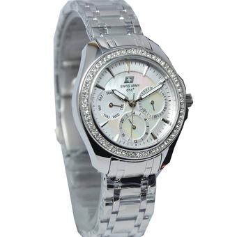 Swiss Army - Jam Tangan Wanita - Silver - Strap Stainless Steel - SA-3213-Silver  