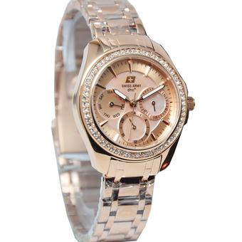 Swiss Army -Jam Tangan Wanita - Stainless Steel - Rosegold - Sa 3213  