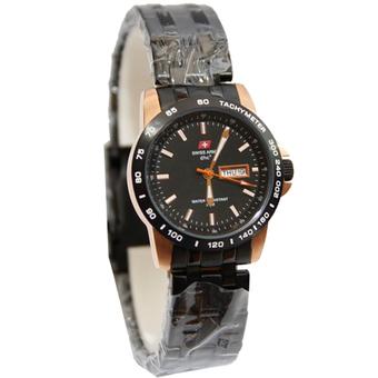 Swiss Army - Jam Tangan Wanita - Stainless Steel - Sa 2117 Rosegold-Hitam  