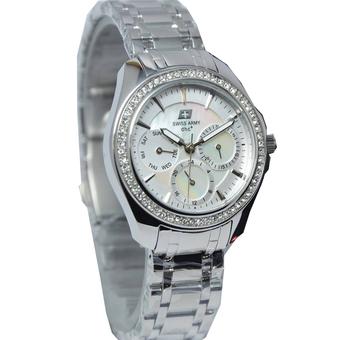 Swiss Army -Jam Tangan Wanita - Stainless Steel - Silver - Sa 3213  