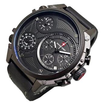 Swiss Army Jam tangan Pria - Leather Strap - SA 6365 - Hitam  