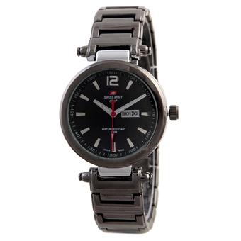 Swiss Army Ladies Fashion - Hitam - Stainless - SA1886 BLK SIL  