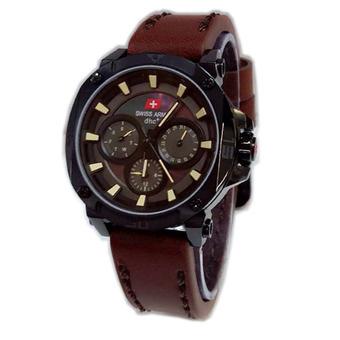 Swiss Army Ladies SA-2186 - Leather Strap - Cokelat-Hitam  