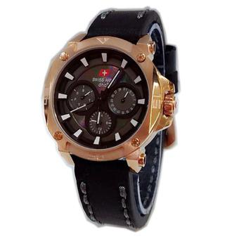 Swiss Army Ladies SA-2186 - Leather Strap - Hitam-Gold  