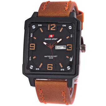 Swiss Army Man Rectangular Nightracer - Cokelat  