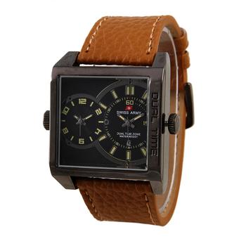 Swiss Army Men's Elegant - Cokelat - Kulit - SA0440M BL BRW  