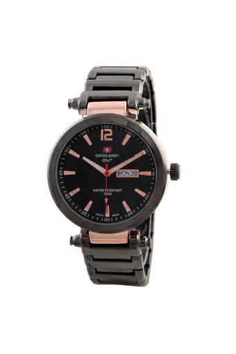 Swiss Army Men's Elegant - Jam tangan pria - Hitam - Stainless - SA 6138M BL GLD  