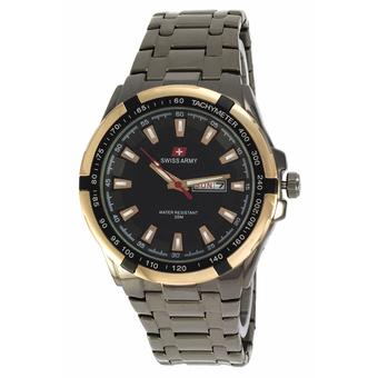 Swiss Army Men's Elegant - Silver - Stainless - SA3082M BL GLD  