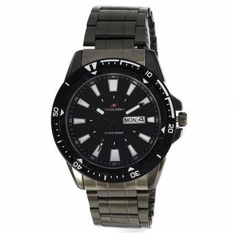 Swiss Army Men's Fashion - Hitam - Stainless - SA TW 1479 FB WH  