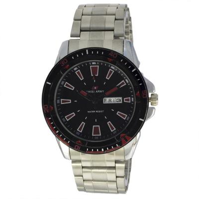 Swiss Army - Men's Fashion - SA TW 1479 SS BL RD - Jam Tangan Pria - Silver