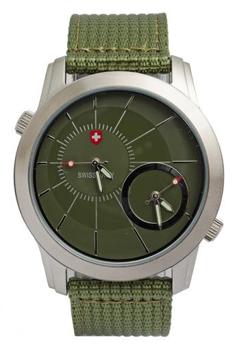 Swiss Army Men's - Jam Tangan Pria - Hijau - Strap Kanvas - SA2857MSGR  