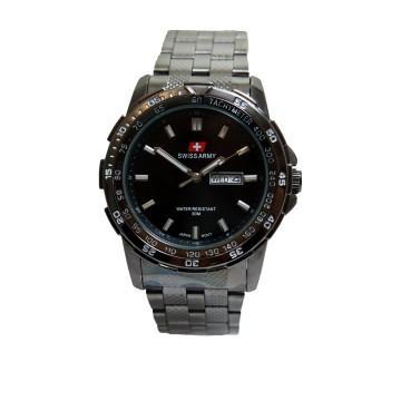 Swiss Army Men's SA 4147 MB Jam Tangan Pria Stainless Steel Back - Hitam