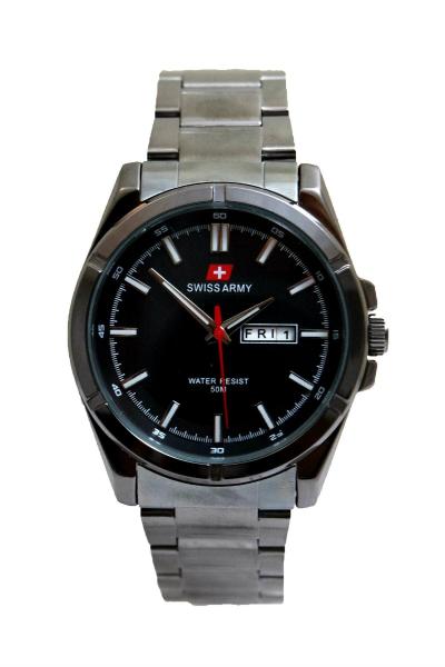 Swiss Army Men's SA 4150 M Jam Tangan Pria Stainless Steel Back - Hitam