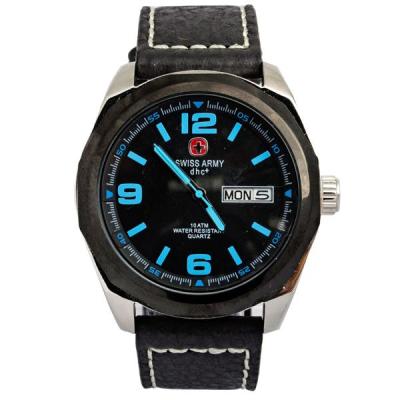 Swiss Army Men's - SA2865MBB - Jam Tangan Pria - Leather - Black