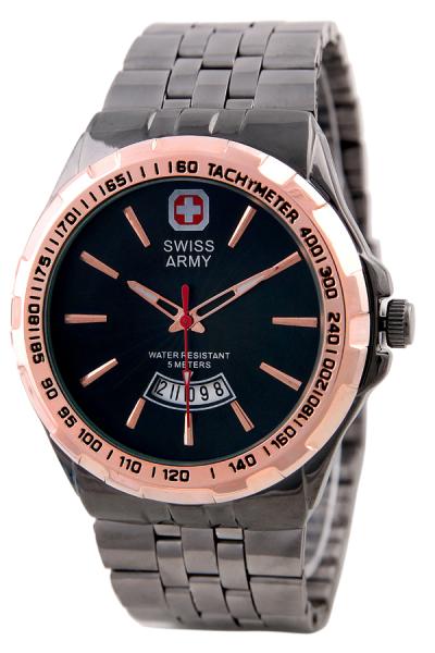 Swiss Army Mens Elegant SA 4001G FB GLD Jam Tangan Pria - Hitam