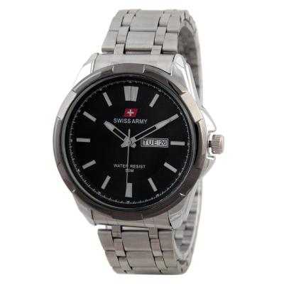 Swiss Army Mens Elegant SA 5090 M SS BL Jam Tangan Pria - Silver