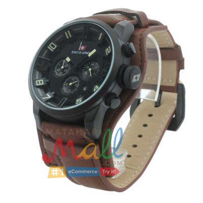 Swiss Army PMG - 119 Chronograph Stopwatch Jam Tangan Pria - Cokelat