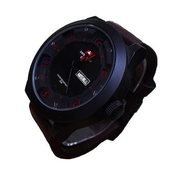 Swiss Army SA 4058 M - Jam Tangan Pria - Coklat Tua Varian Merah  