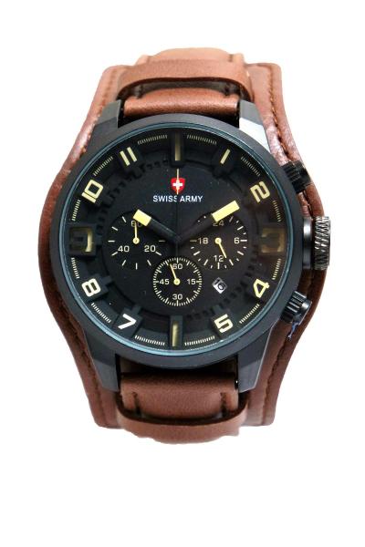 Swiss Army SA 4121 Jam Tangan Pria Strap Leather - Kuning