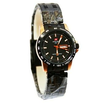 Swiss Army SA 675H Jam Tangan Wanita – Leather Stainlesstell - Hitam  