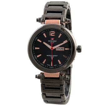 Swiss Army SA6138L-TH Jam Tangan Wanita Stainless Steel Hitam Rose Gold  