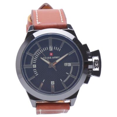 Swiss Army SAX 1165 Jam Tangan Analog Pria - Coklat Muda