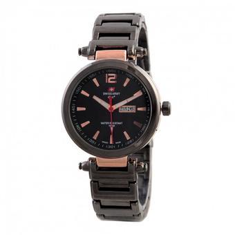 Swiss Army Women Elegant SA 6138 L FB GOLD Jam Tangan Wanita - Hitam  