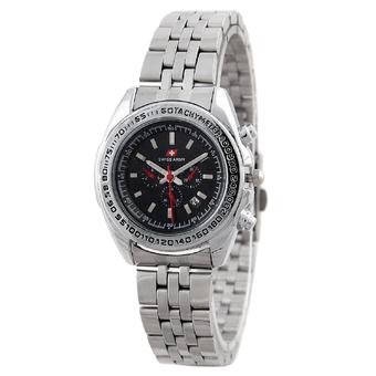 Swiss Army Women Fashion Jam Tangan Wanita - Stainless - Silver - SA 1097 SS BL  