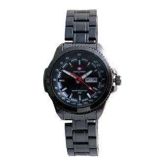 Swiss Army Women's - Jam Tangan Wanita - SA 3067 LB Body - Stainless Steel - Hitam  