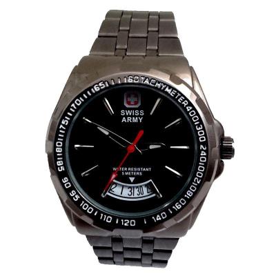 Swiss Army Women's - Jam Tangan Wanita - SA 4001 LB Body + Bezel Hitam - Tanggal