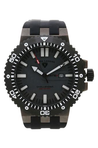 Swiss Legend Jam Tangan Pria - Hitam - Strap Silikon - 10126-GM-014-BB  