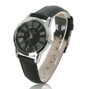 TANDY Women Black Genuine Leather Strap Watch T-1015F_BK (Int)  