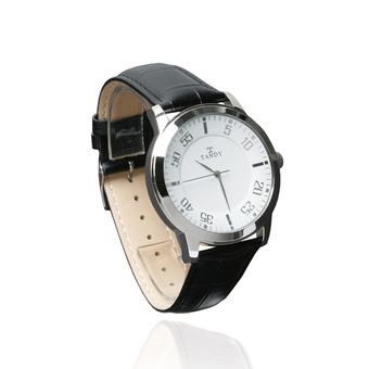 TANDY Women Black Genuine Leather Strap Watch T-1024F (Int)  