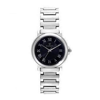 TANDY Women Black Stainless Steel Strap Watch T-7005F_BK (Int)  