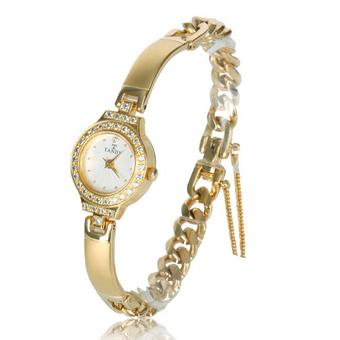 TANDY Women Gold Stainless Steel Strap Watch T-4008GD (Int)  