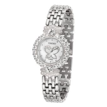 TIME100 Luxury Diamonds Steel Strap Quartz Ladies Watch W50368L.01A (Intl)  